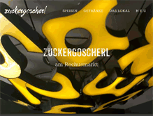 Tablet Screenshot of cafe-zuckergoscherl.at